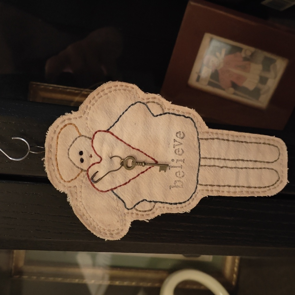 Handmade Fabric Angel Ornaments 2 Angels